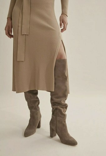 NEW COUNTRY ROAD Viola Slouch Boot SIZE 36 EU | Brown Suede BRAND NEW | RRP$349 - Picture 6 of 12