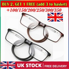 New Magnetic Click Connect Reading Glasses Reader Folding Neck Hang Soft Rope UK