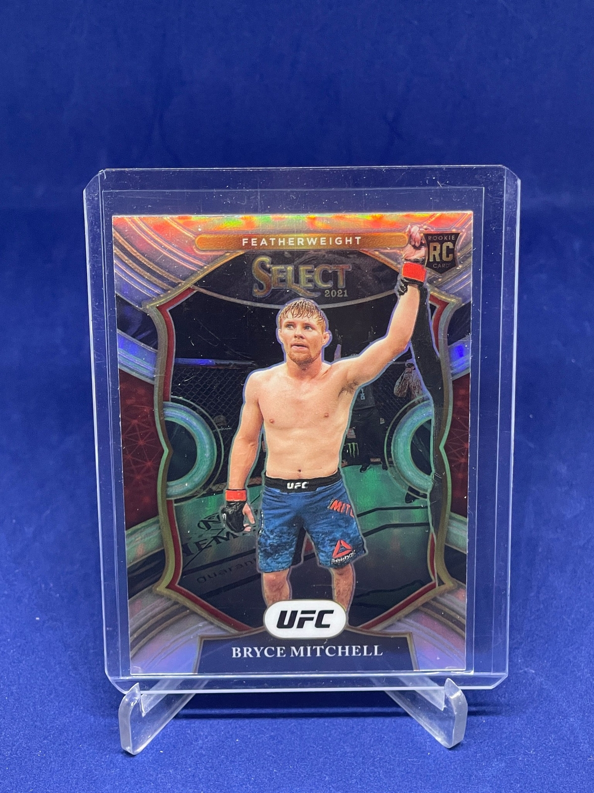 BRYCE MITCHELL 2021 PANINI SELECT UFC CONCOURSE SILVER PRIZM ROOKIE RC #81