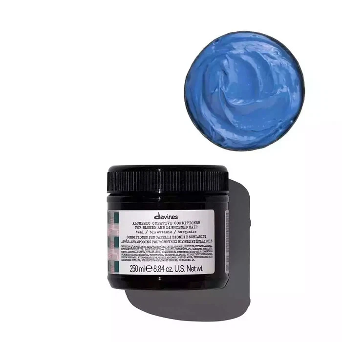 DAVINES Alchemic Creative Conditioner Teal Blonde & Lightened Hair Teal. 8.84oz - Image 4 of 4