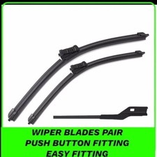 WIPER BLADES FRONT FIT PEUGEOT 208 03/2012 - 05/2019 26/16