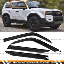 For 2024-25 Toyota Land Cruiser Lexus GX550 Low Profile Window Visor Rain Guard