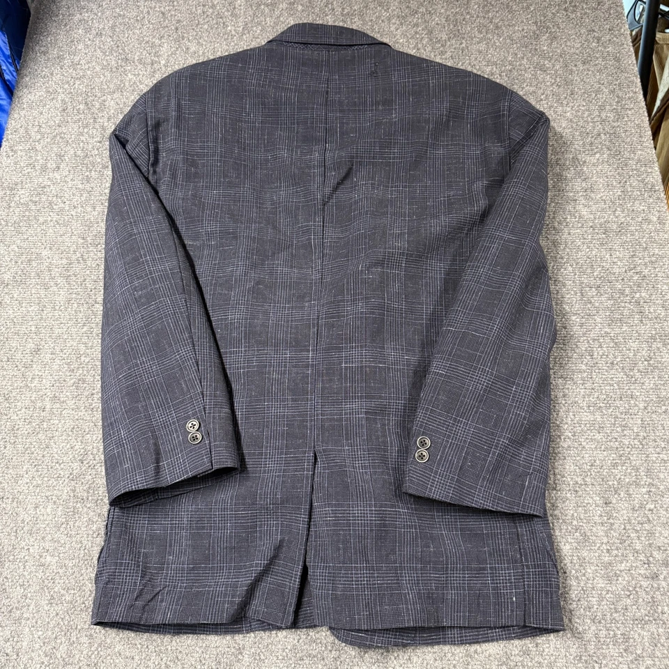 Blazer Ibiza Hombre 46R Azul Marino Lana Mezcla Lino Casio Dos Botones Italia Usado en Excelente Condición Foto 2 de 4