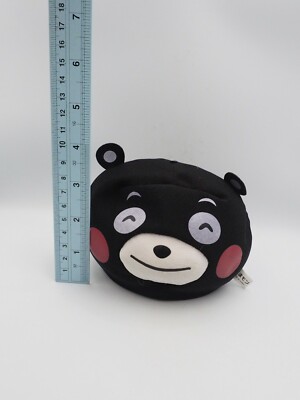 Kumamon Black Bear Kumamoto C0102 Beanie Face Plush 4