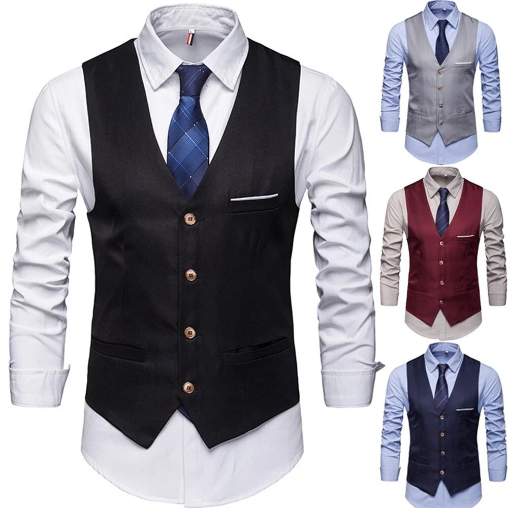 Solid men waistcoat clearance