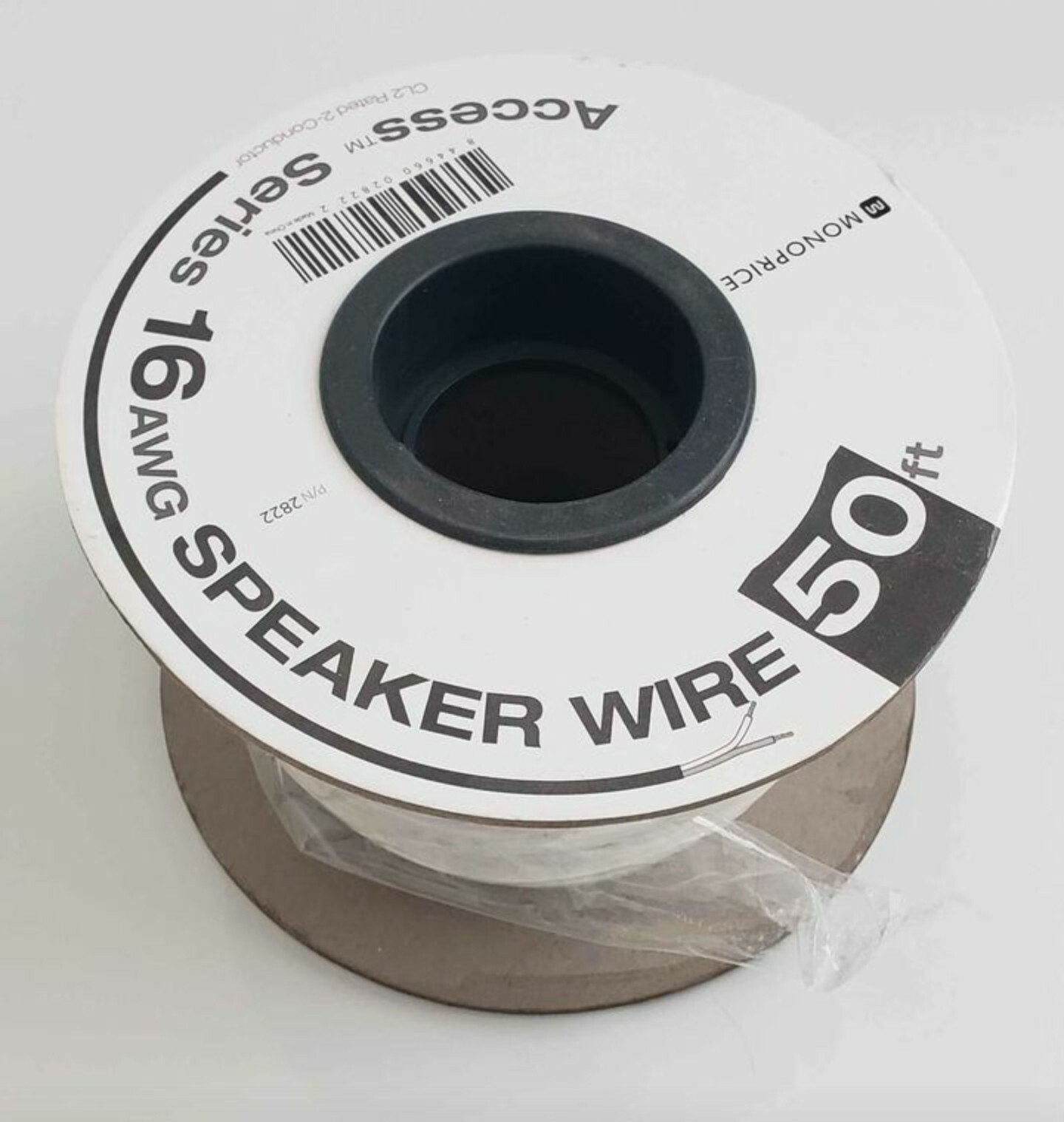NEW Monoprice 16AWG CL2 Speaker Wire White 50 ft eBay