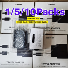 25W PD Super Fast Charger USB-C Type C Cable For Samsung Galaxy S23 S22 S21 LOT