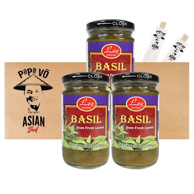 thai Basilikum gehackt 3x200g Basilikumpaste Basilikum Paste Thai Basil Paste