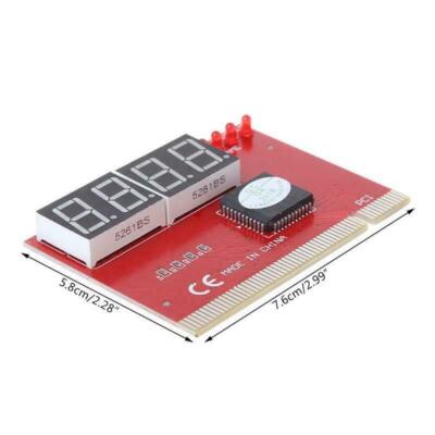 PC Analyzer 4Digit Computer PCI POST Card Motherboard LED Diagnostic Tester PCB 