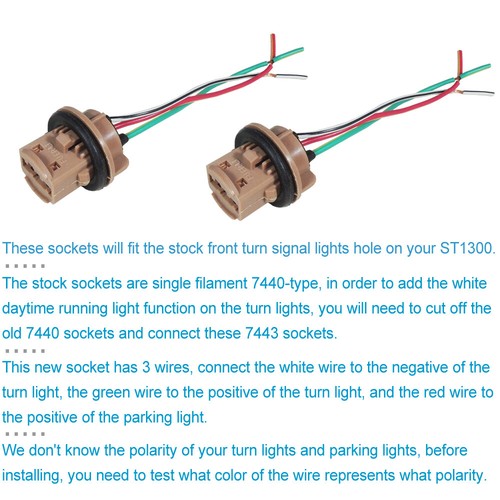No Hyper Flash Switchback LED Kit for Honda ST1300 2003-2012 Turn Signals w/ DRL - Picture 5 of 12