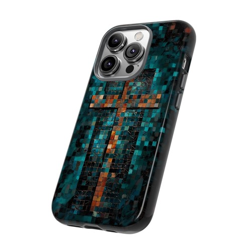 Phone Ink - Tough Case for iPhone Galaxy Pixel - Mosaic Christian Cross - 第 35/181 張圖片