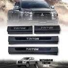 <!--F#f_0-->Scuff Plate Step Sill Black Chrome For Mitsubishi Triton L200 4Door 2024-2025<!--F/-->