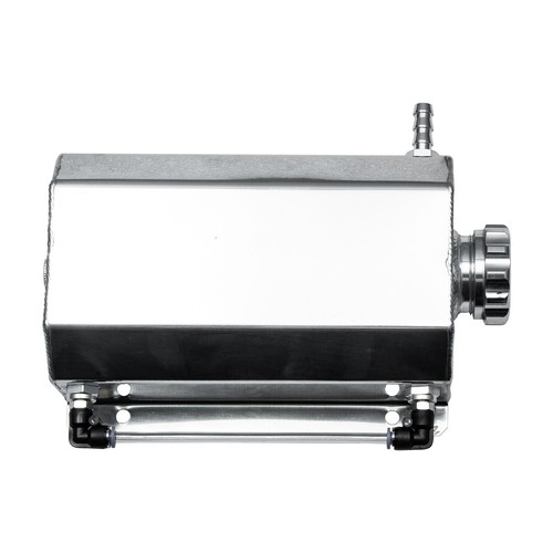 Universal Coolant Overflow Tank 2L Expansion Catch Can Universal Radiator Polished Aluminium Expansion Tank Automotive Motor Koelmiddel Recovery Kits Radiator Tank Tank