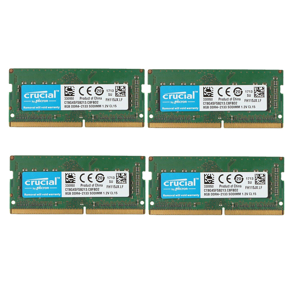 RAM DDR4 Laptop 8GB Ou 4GB - 2133MHz PC4-17000 - Crucial - Neuf - Garantie à Vie