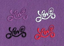 LOVE  18 die cuts scrapbook cards