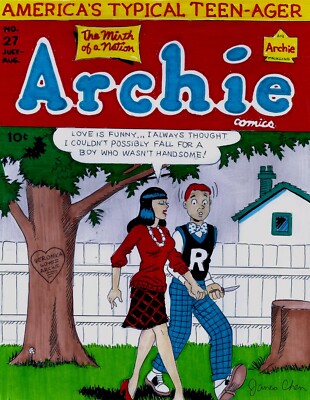 ARCHIE COMICS 27 COVER RECREATION VERONICA