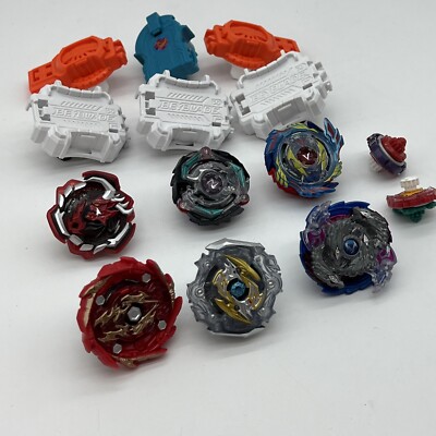 HUGE BEYBLADE Lot Ripcord Launcher Burst TOMY Hasbro