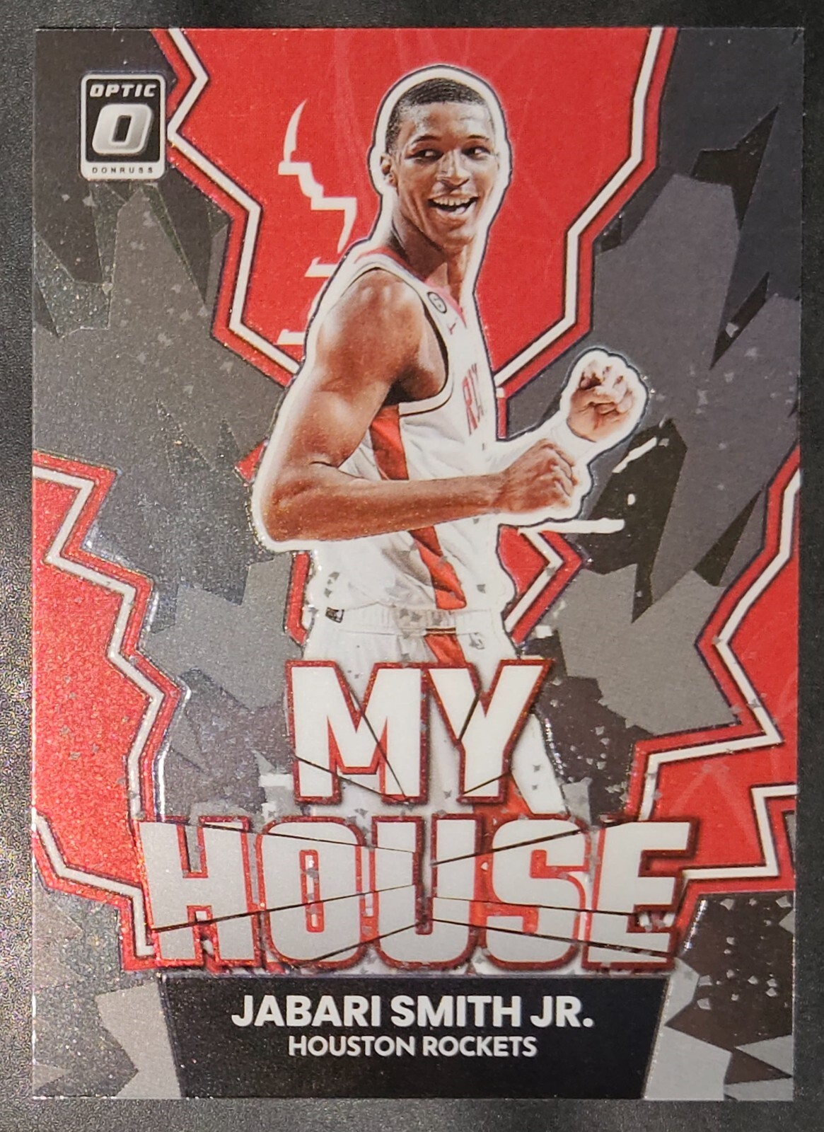 Jabari Smith Jr. 2022-23 Donruss Optic MY HOUSE Rookie Insert Card (no.13)