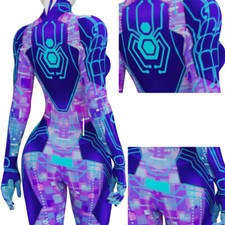 Spider-Woman Jumpsuit Spider-Byte Bodysuit Lady Suit Cosplay Costume Halloween