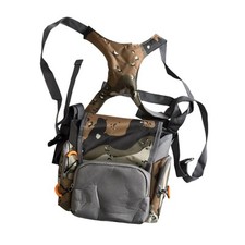 Binocular Harness Chest Pack with Rain Cover Portable Multi Pocket Bino Bag