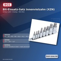 BGS NüSse Vielzahn SteckschlüSsel Satz M4 - M16 Vielzahn-Nusssatz XZN 8Tlg. 5108