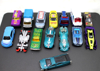15pc Hot Wheels Matchbox Diecast Car Lot Marvel Scooby Doo Shelby Cobra