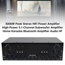 3000W Stereo HiFi Power Amplifier 5.1-Channel Home Karaoke Bluetooth Amplifier