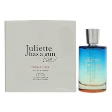 Vanilla Vibes 3.3 Eau De Parfum Spray by Juliette Has A Gun Box for Women