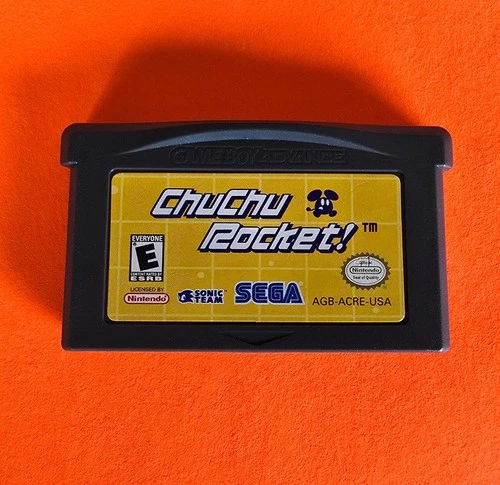 Chu Chu Rocket! Game Boy Advance GBA Cart Only OG Shell Tested Sega Sonic Team