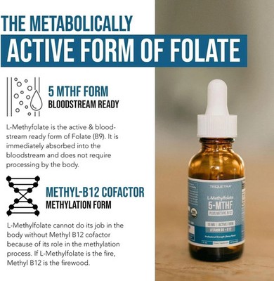L-Methylfolate 5|MTHF Plus Methyl B12 15 MG Active Formula B9 US