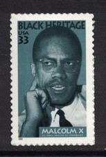 Scott 3273- Malcolm X, Black Heritage- MNH (S/A) 33c 1999- unused mint stamp
