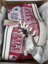 Sciarpa bandana Isabel Marant x Converse Chuck 70 zeppa plateau alta rossa