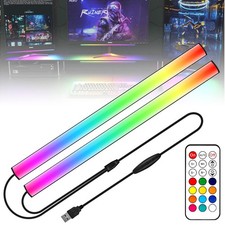 2-In-1 Under Monitor Light Bar, Gaming Lights for Gaming Setup, Desk Led with...