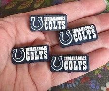 4 Pce INDIANAPOLIS Football Team Silicone Focal Beads DIY Jewelry Beadable Pens