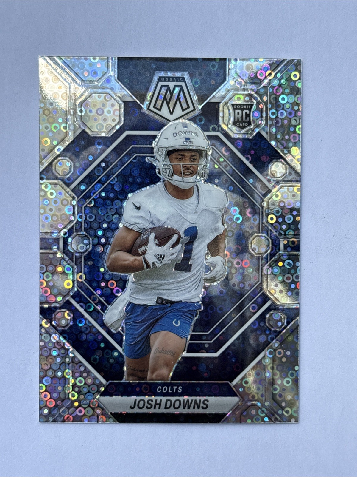 JOSH DOWNS #339 2023 PANINI MOSAIC COLTS NO HUDDLE ROOKIE RC