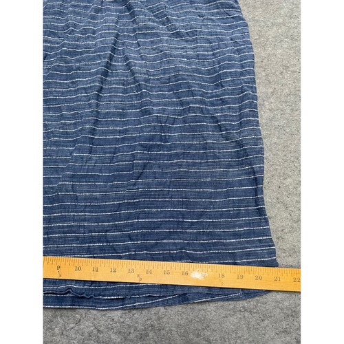 Eileen Fisher Linen Dress Striped Organic Casual Short Sleeve XS - Picture 9 of 10