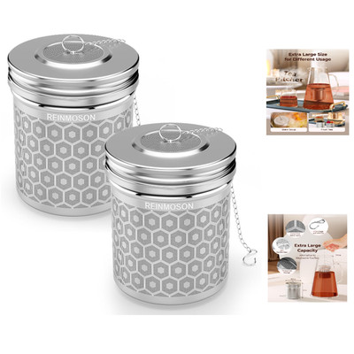 Reinmoson 2 Stück Edelstahl Tea Strainer 3 Zoll 304
