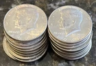 Roll Of 20 Kennedy Half Dollar 40% Auction Fast Shipping US Coins 🏁(1966-69)