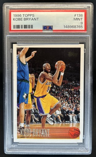 1996-97 Topps Kobe Bryant Rookie RC #138 Lakers PSA 9 (65)