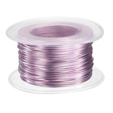 20 Gauge Aluminum Craft Wire 0.8mm 98.5ft Bendable Metal Wire, Light Pink
