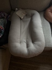 Snuggle Me Gray Infant Lounger Baby Pillow for Infants Comfortable Support