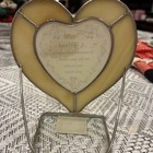 Stained glass heart shaped Friends verse — photo 3