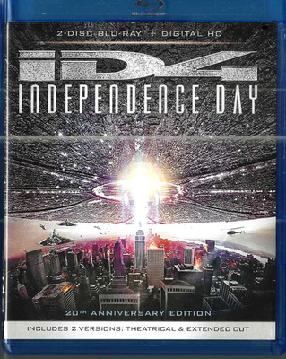 Independence Day (20th Anniversary) (Blu-ray) 2 disc+digital (may be expired