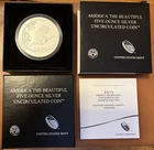 2015 ATB Five Ounce Silver Uncirculated Coin Kisatchie With Box and COA
