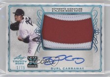 2020 Leaf Trinity Platinum 1/75 Burl Carraway #PA-BC1 Patch Auto 0c3e
