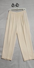 Cream St John Basics Knit Pants With Stretcy And Side Pockets Waist Size 6