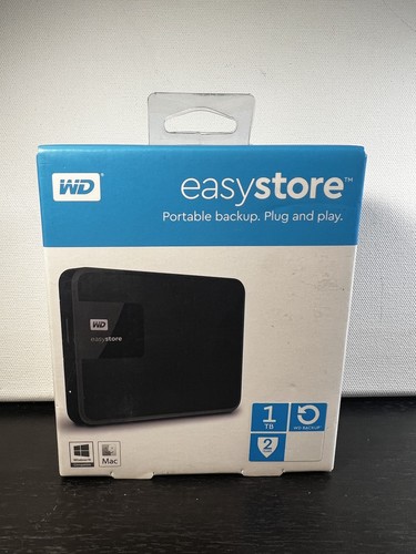 Western Digital EASYSTORE 1TB USB 3.0 External Portable Hard Drive SEALED
