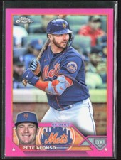 2023-24 Topps Chrome Pete Alonso 75 Base Pink Refractor