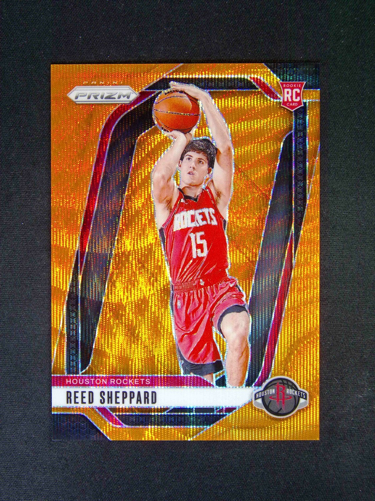 2024-25 Panini Prizm Reed Sheppard #268 RC Rookie Orange Wave /60