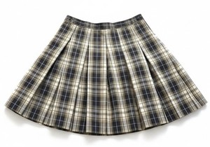 Dennis Uniform Girls 8 Plaid Pleated School Skirt Navy Khaki Catholic H1890